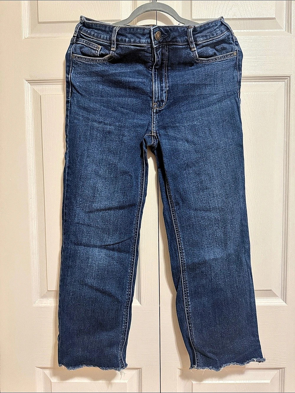 Bootlegger High Rise Straight Leg Jeans Waist 29 Blue